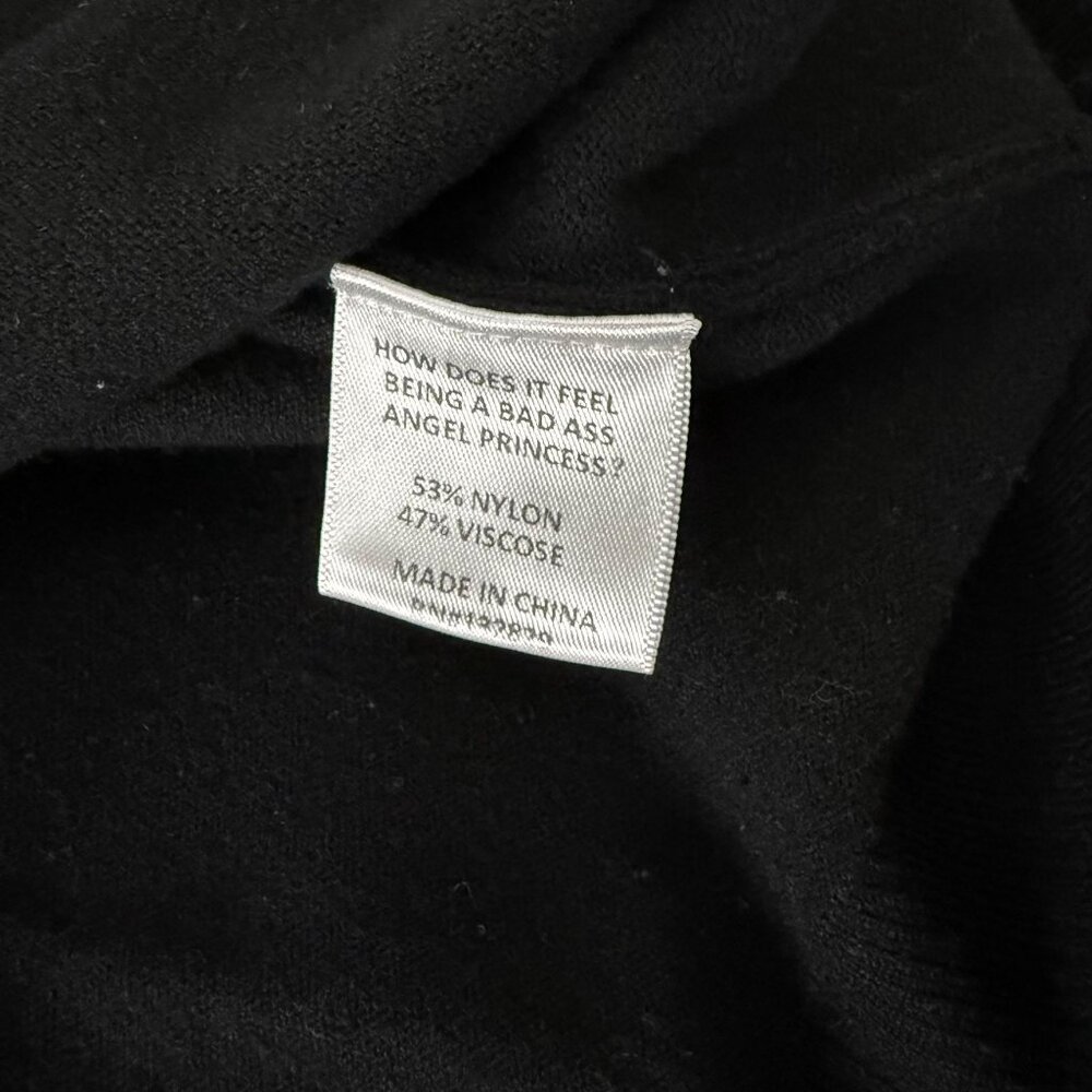 LPA Black Turtleneck Sweater Dress S Nylon/Viscose Blend Long Sleeve - Picture 6 of 7